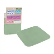White Magic Dish Drying Mat/Pad Kitchen Spoon/Fork Plate Drainer Cloth Olive
