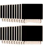 Amazon Basics Wood Mini Chalkboards Signs with Support Easels 20 Pack