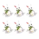 6pcs Napkin Ring Eye-catching Create Atmosphere Easter Bunny Napkin Holder Table
