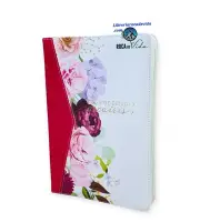 Biblia de Estudio Arco Iris RvR ,1960 para Mujer Indice Cierre fucsia Blanco