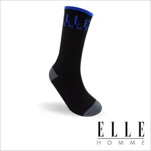 【ELLE HOMME】6雙組簡約條紋全方位機能運動襪(男襪/禦寒/運動襪/長襪/登山健行)