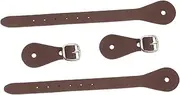 [GOOHOCHY] 2pcs Riding Leash Belt Brown Leather