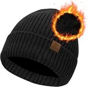 [BUTITNOW] Oversized XL XXL Unisex Merino Wool Beanie with Fleece Lining Cold Weather Winter Hat Big Head