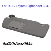 74320-0E074-A0 Gray Left Driver Side Sun Visor For 14-19 Toyota Highlander 3.5L (for: Toyota)