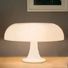 White Mushroom Lamp, Vintage Table Lamp with 3 Colors and 10 Brightness Levels,