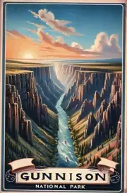 Black Canyon of Gunnison National Park, Near Montrose, Colorado --New POSTCARD