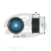 Gates Drivealign Idler Pulley - 36517