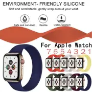 Silicone Stretch Loop Band Strap Replace For Apple Watch 7 6 5 4 3 38/42/41/45mm