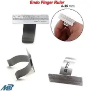 Dental Endo Finger Ruler Span Measuring Scale Endodontic Ring Adjustable 0-35 mm