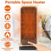 Portable Electric Space Heater, Small Ceramic Heater Fan ,Thermostat Tip-Over US