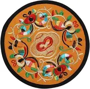 CVBFDB Heat Insulation Mat Home Decoration Ethnic Small Cloth Art Coaster Round Teapot Mat Placemat(white-Strawberry Cake9)