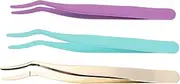 OHPHCALL Long Curly Eyelashes Tool 3pcs Lash Extension Purple Lash Applicator Kit