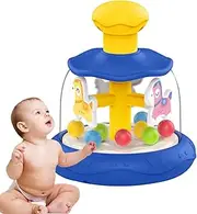 Press Carousel Toy, Sensory Activity Toy, Fine Motor Skill Toy, Brain Teaser Toy, Rotating Push Carousel, Educational Kids Toy, Fine Motor Skills Activity, Interactive Brain Teaser, Fun Kids Toy