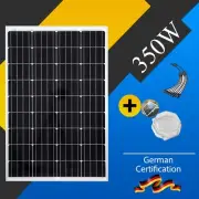 350W Solar Panel 12V 350 Watt Mono Caravan Camping Home Battery Power Charger AU