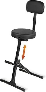 STRICH Guitar Stool, Guitar Seat Drum Seat, Musician Drum Throne with Backrest, Guitar Chair for Adults, Drummer, and Guitarist - Musician Stool