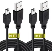 10 FT NEW Wireless Controller USB Charging Cord Cable for Sony PlayStation 3 PS3