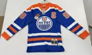 Men's Edmonton Oilers Wayne Gretzky Mitchell & Ness Blue Line 1986 Player Jersey