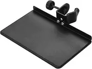 Microphone Stand Tray, Universal Microphone Stand Clamp-on Tray Metal Material with Mounting Clamp