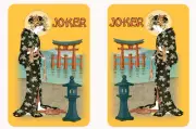 Mah Jongg Jong Mahjong 10 Joker Stickers Geisha - Set #822 ** Free Shipping **