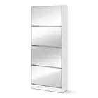 Shoe Cabinet Mirror Shoes Storage Rack Organiser 60 Pairs Cupboard Shelf Artiss