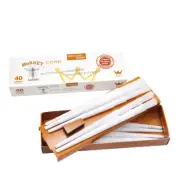 HORNET Pre-Rolled Rolling Paper Cones Classic King Size White 40 Cones Per Pack
