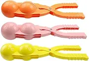 1/3/5Pcs Snow Ball Tongs Multifunctional Snowball Maker Clips Sand Mold Tool Double Ball Rice Ball Maker for Snowball Fight