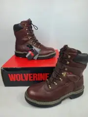 (NEW) Wolverine Buccaneer 8" WPF Contour Welt W04825 Men's Work Boots 9.5 EW