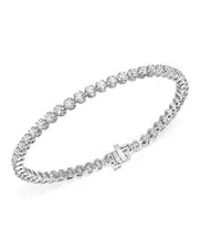 Certified Diamond Tennis Bracelet in 14K White Gold, 4.0 ct. t. w.