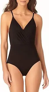 [Anne Cole] Women's Wrap Lingerie Maillot One Piece Swimsuit