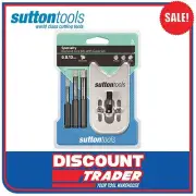 Sutton Tools 4 Piece Diamond Core Drill Bit Set with Guide - D6180004