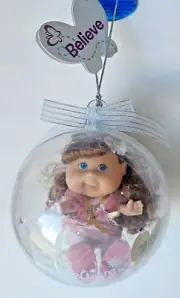 Cabbage Patch Kids Lil Sprouts Doll Sadie Celine in Ball Ornament Sealed
