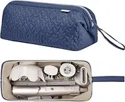 KarSyon Shark Flex Style Case for Airwrap Hair Dryer Brush Revlon Hair Tools Travel Bag Carrying Case Flat Curling Iron Organizer (Navy Blue)