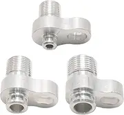 CADUFUELLY 3 Pcs R134a Custom A/C Lines AC Compressor Drier Condenser Radiator Fitting Adapter, Adapter Fittings for Auto Air Conditioning Hose