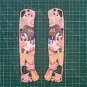 1 Pair Custom Made Titanium Alloy Grip Handle Scales for Benchmade Bugout 535