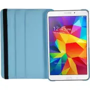 Artificial Leather Case for Samsung Galaxy Tab 4 8.0 360° light blue