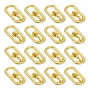 20Pcs Metal Roller Buckles, 5.5mm - 0.22" Sewing Mini Buckle (Gold, 16.5mm)