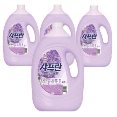Saffron Saffron Relaxing Aroma Plus Fabric Softener, 3.1L(104.82oz) x 4Pack Kor