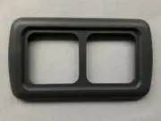 2 WAY CBE SWITCH / SOCKET DARK GREY FRAME & SUPPORT CARAVAN C-LINE