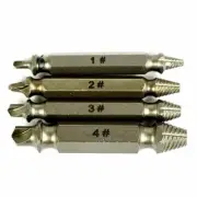 4PCS Set Speed Out Screw Extractor Drill Bits Tool Broken Damaged Bolt Remover