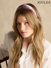 Joules Carissa Pink/Blue Printed Headband (E01499) | $35