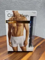 Calvin Klein Men's Boxer Brief 4-Pack Classic Fit Cotton Size Medium, Large