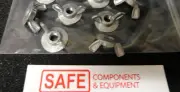 Zinc - Washer Base Wing Nut ( QTY-20 ) 1/4"-20 Thread 3/4" Flange P36