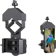 Universal Cell Phone Adapter Mount - Telescope Smartphone Adapter Compatible with Binoculars, Monoculars, Spotting Scopes, Astronomical Telescope and Microscopes - for iPhone Sony Samsung Etc