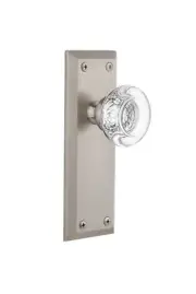 Grandeur 810020, Passage-2.375", Satin Nickel Fifth Avenue Plate with Bordeau...