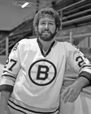 Dwight Foster Of The Boston Bruins 1970s Old Ice Hockey PHOTO