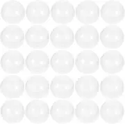SEWACC 100pcs Small Round Capsules Clear Containers for Toy Vending Gumball Machines Surprise for Kids Party Favor Prize