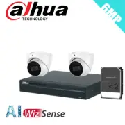 Dahua 2 x 6MP DH-IPC-HDW3666EMP-S-AUS Turret Security Camera, Starlight, SMD 4.0