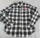 Stormtech Snap Button Down Performance Flannel Womens Large Plaid (Budweiser)NWT