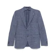 [Tagliatore] Tagliatore Mélange-effect Blazer 48 IT BLUE
