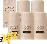 Vanilla Body Deodorant Stick，naturaliy Refillable Roll on Deodorant，travel Size Long Lasting Perfume，skin Protection，72 Hour Odor Control，no Residue or Irritation，suitable for Women and Men (5pcs)